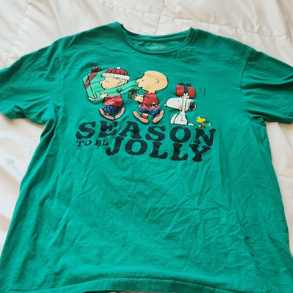 Peanuts Hybrid Dark Green T-Shirt